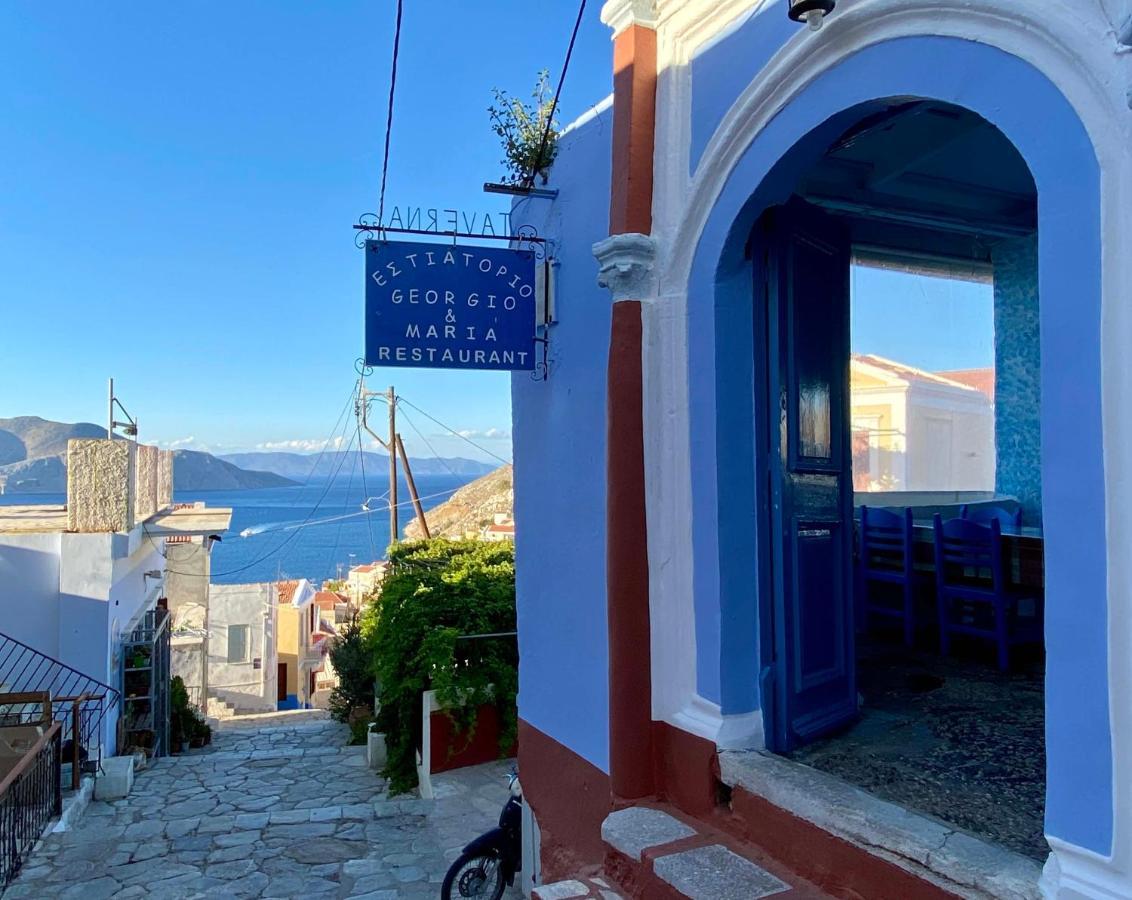 Вилла Little Blue In Chorio, Сими Экстерьер фото